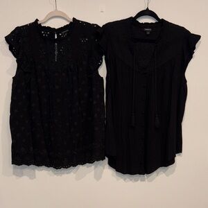 Torrid - Set of 2 Black Tops - Gently Used - Torrid Size 1